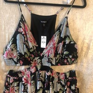 Express Floral cut out Maxi dress